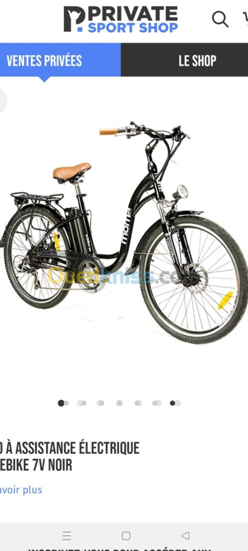 Ventes privees velo electrique hot sale