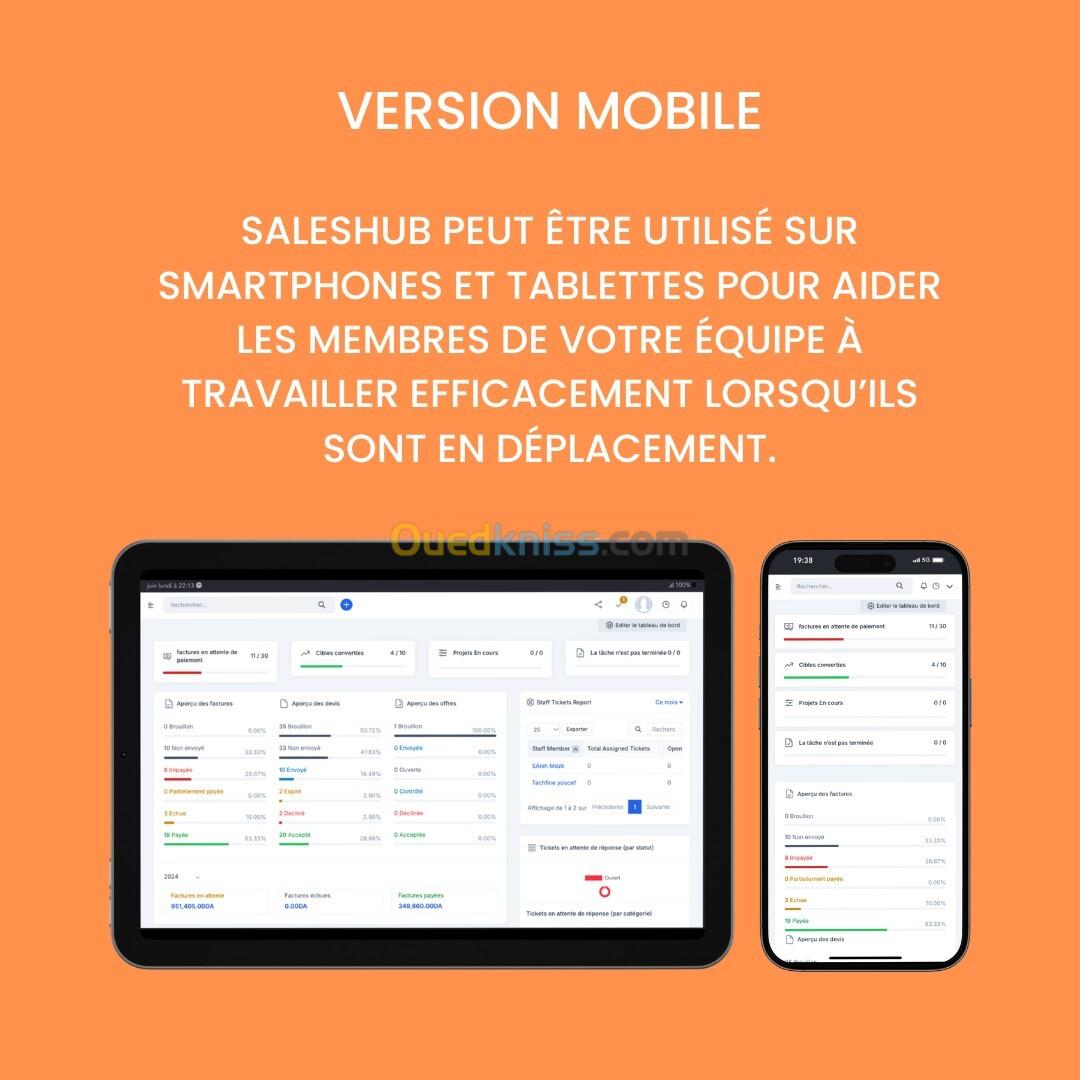 logiciel de gestion commercial et de facturation Avec app Mobile