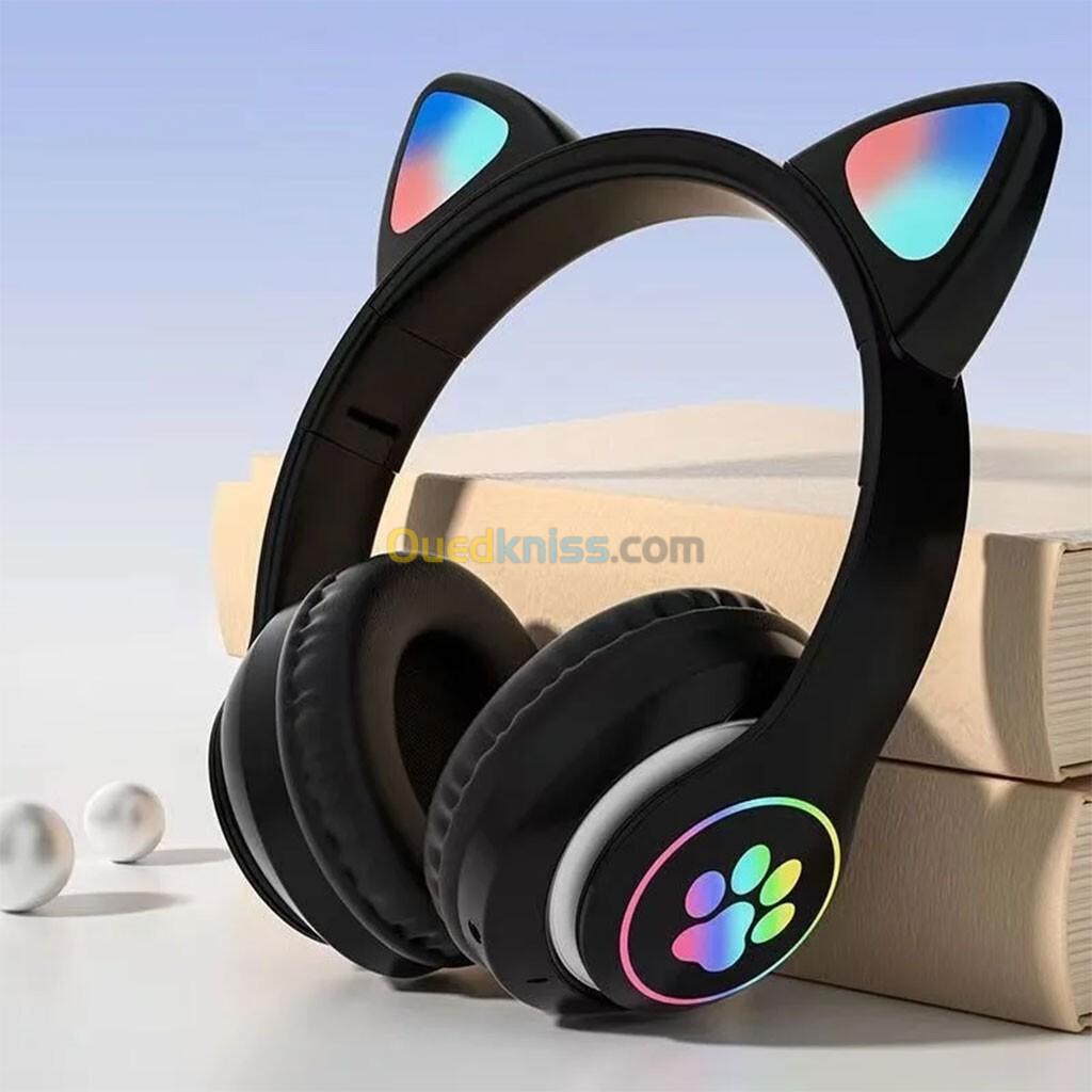  Casque Bluetooth Sans Fil Oreilles de Chat XY-231