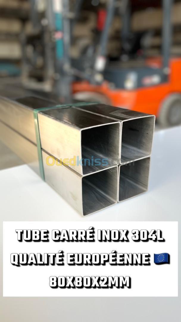 TUBE INOX 304 CARRÉ ( 80*80*2.0mm )