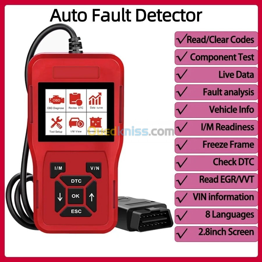 Obd detecteur de défaut de voiture