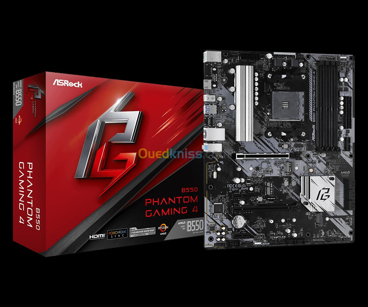 AMD マザーボードB550 Phantom Gaming 4 - PCパーツ