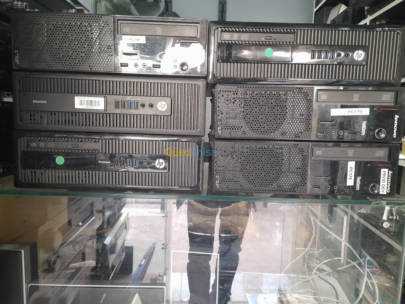 10X HP+LENOVO pentium 4em gen-RAM 4GB-HDD 500GB متوفر 10 قطع