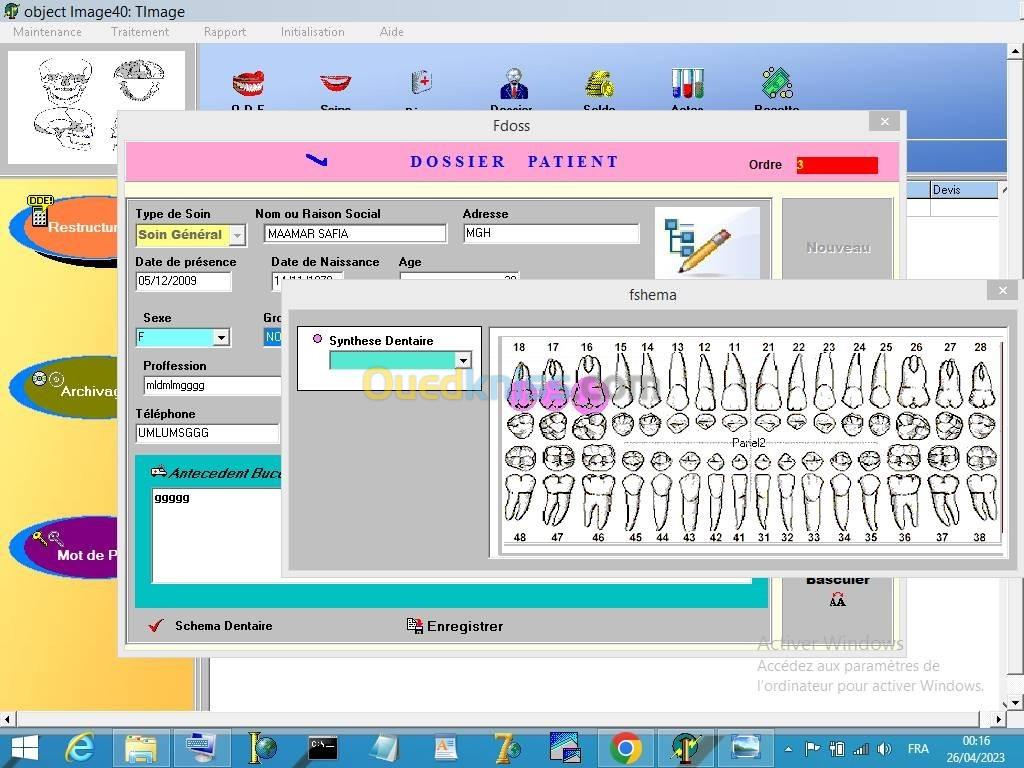 Logiciel de gestion de cabinet dentaire