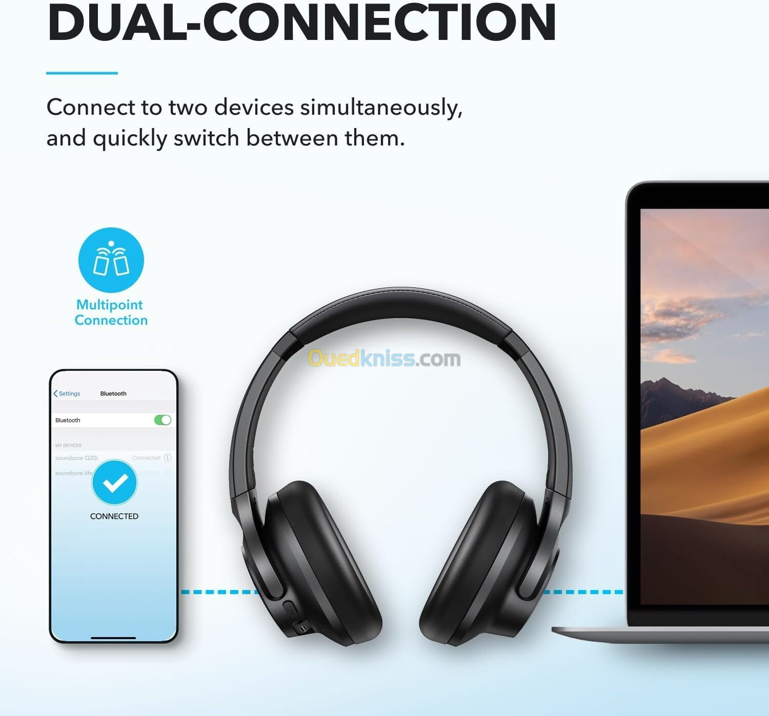 Anker Q20i Hybrid Bluetooth Noise Cancelling Wireless Headphones