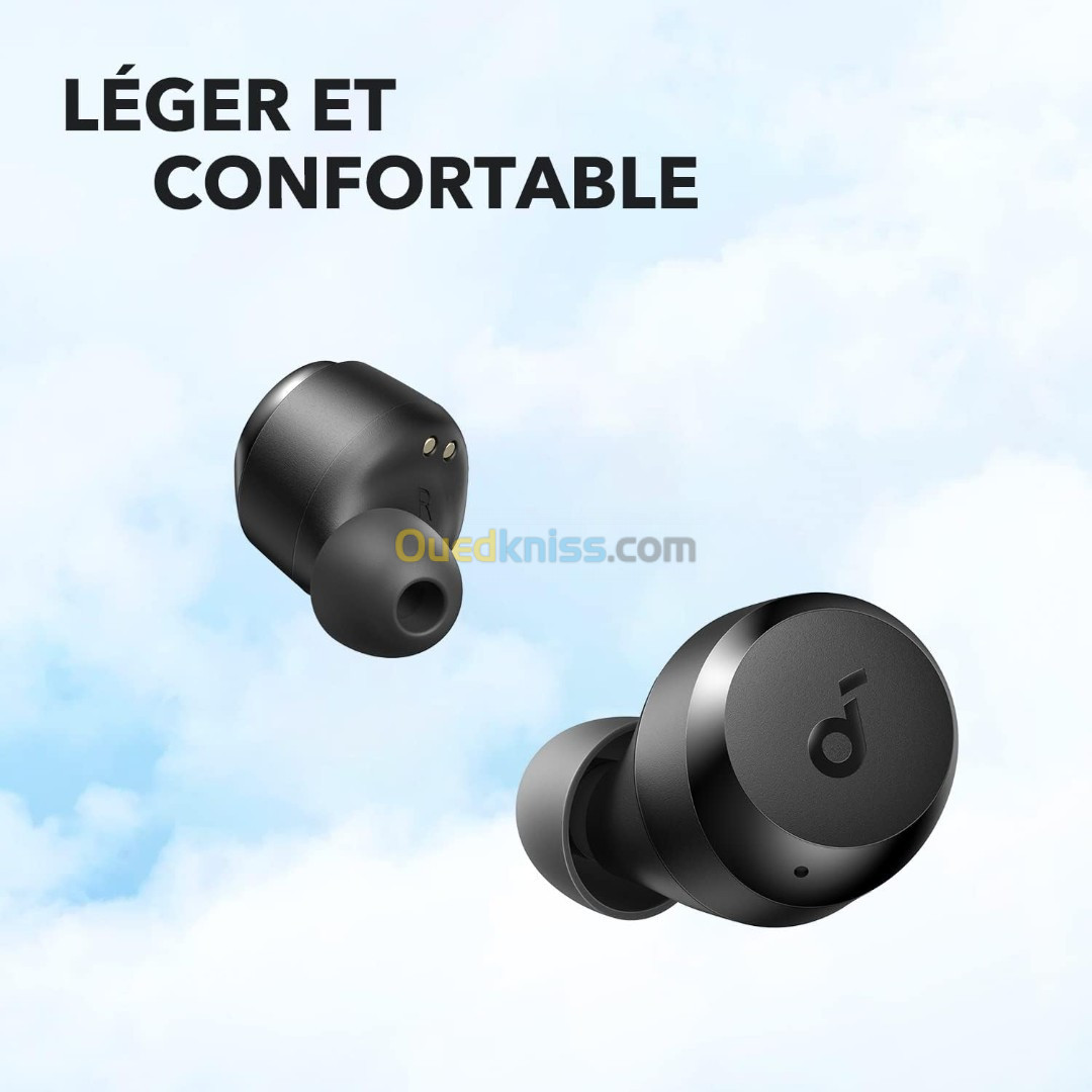 Airpods Anker Life A20i Écouteurs Bluetooth sans Fil Autonomie 28H 2 Microphones IA Bluetooth 5.3