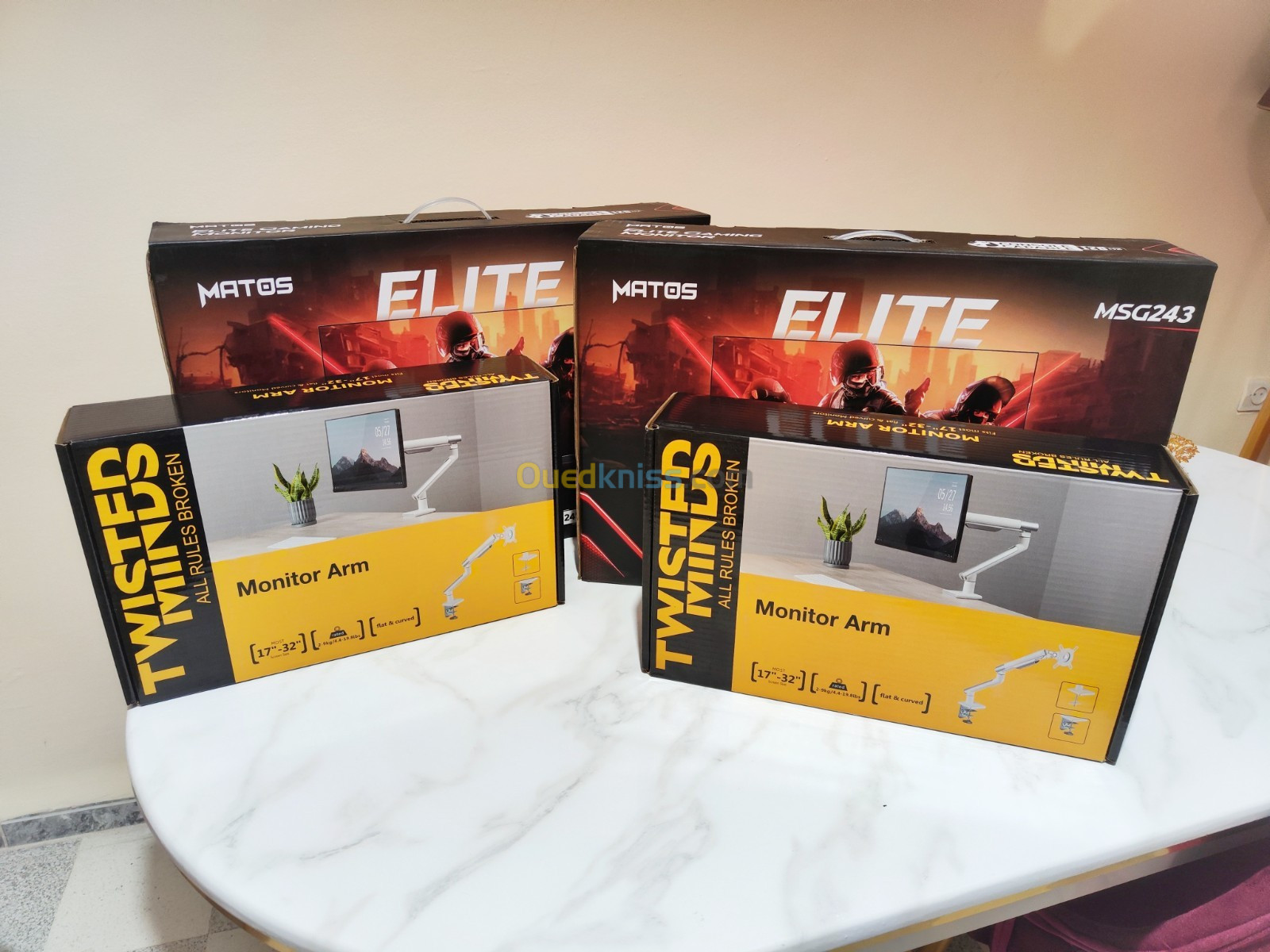 2 Ecran Matos Elite + 2 Monitor Arm