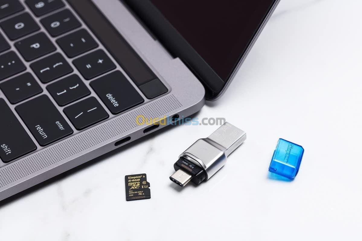 Kingston FCR-ML3C MobileLite Duo 3C / lecteur de carte pour Micro SD TF Type-C & USB 3.1 ( Type-A )