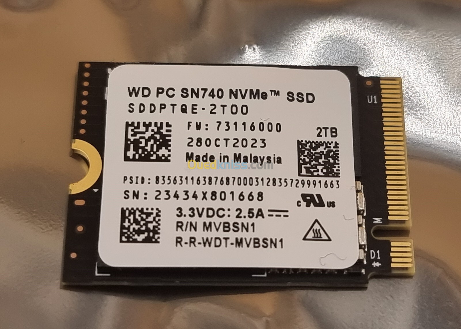 Western Digital PC SN740 NVMe SSD - 2 To, M.2 2230