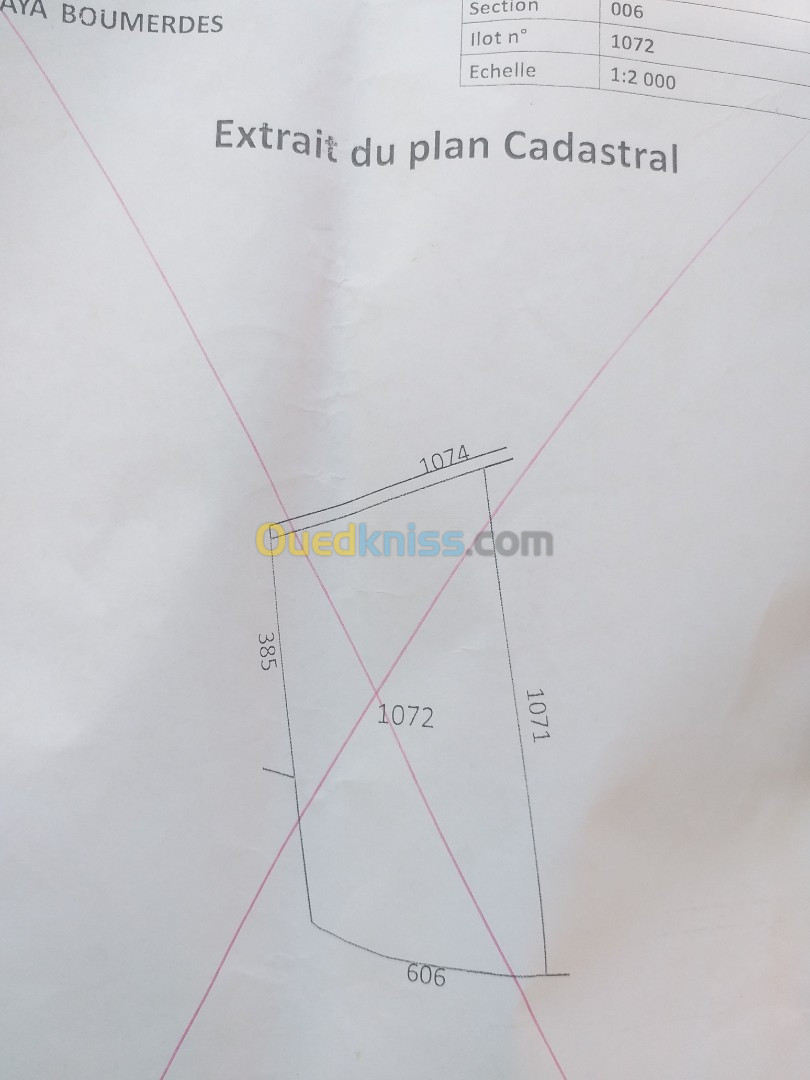 Vente Terrain Boumerdès Zemmouri