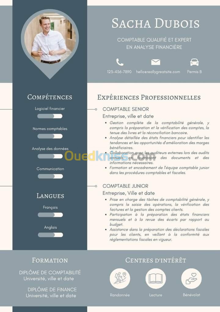 CV Professionnel + lettre de motivation  