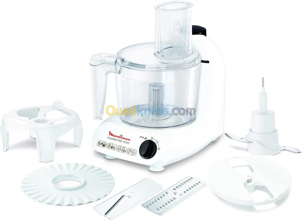 Moulinex Master Chef Robot multifonction, Puissance 500 W, 2 vitesses + fonction pulse