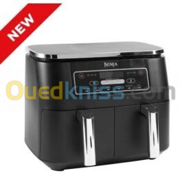 NINJA Foodi Dual Zone Airfryer Digital, 2 Tiroirs, 7,6L, 6-en-1, Sans huile, Air Fry, Max Crips, Rôt