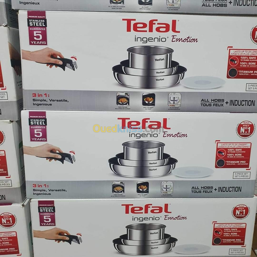 Tefal Batterie de cuisine Tefal Ingenio emotion 5 pièces 