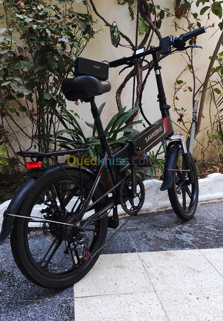 Vélo électrique samebike original avec batterie 48 v et chargeur original et accélérateur