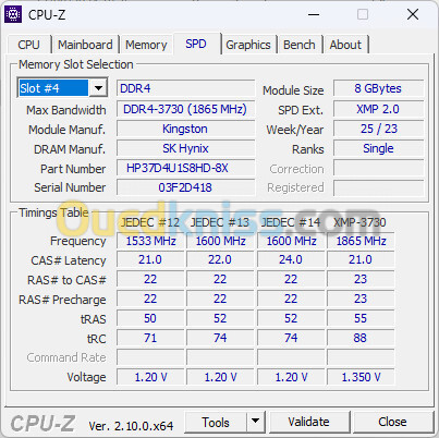 Unité HP Omen 25L Ryzen 5 5600G 4070Ti 16/512