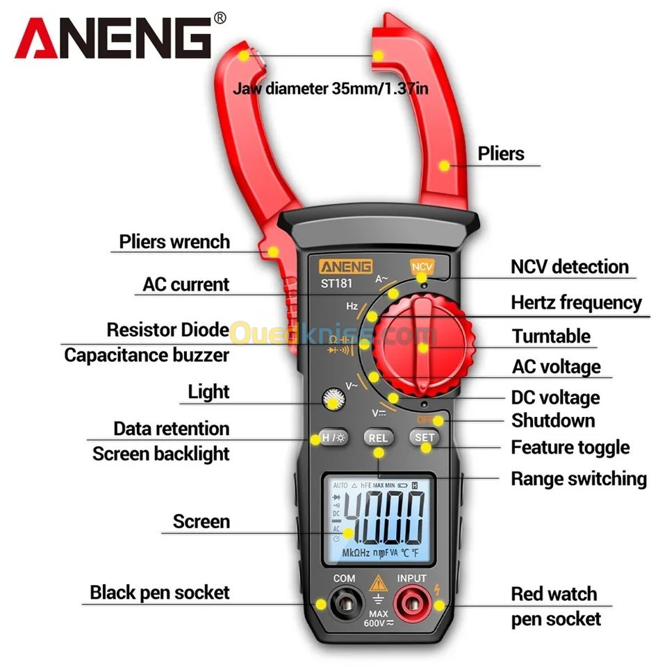 Metrix ANENG Pince ampèremétrique 