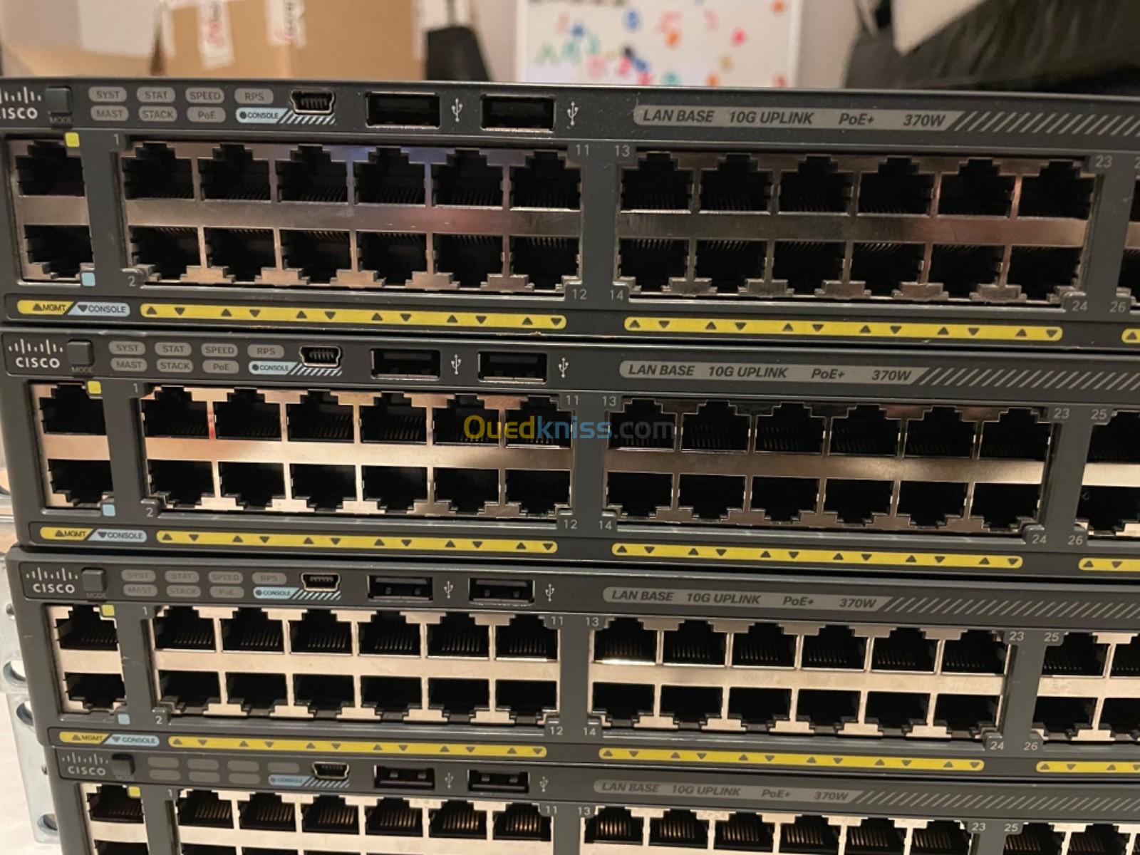 Switch Cisco WS-C2960X-48LPD-L + 2 Ports 10 Giga