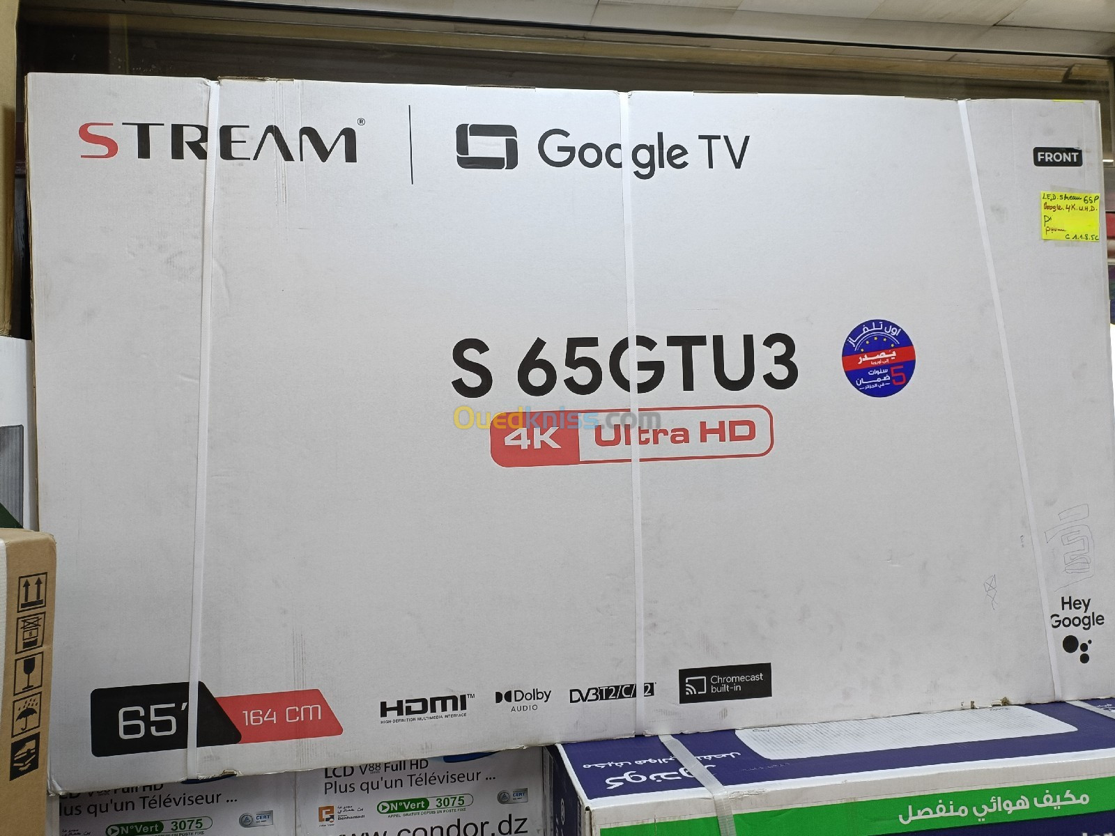 Téléviseur stream 4K ultra HD