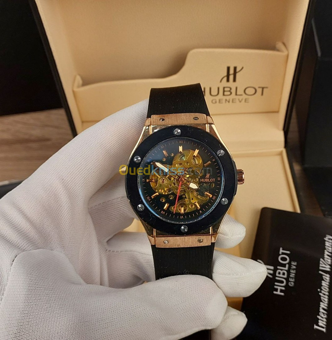 Montres hublot mécaniques, quartz avec leurs boites