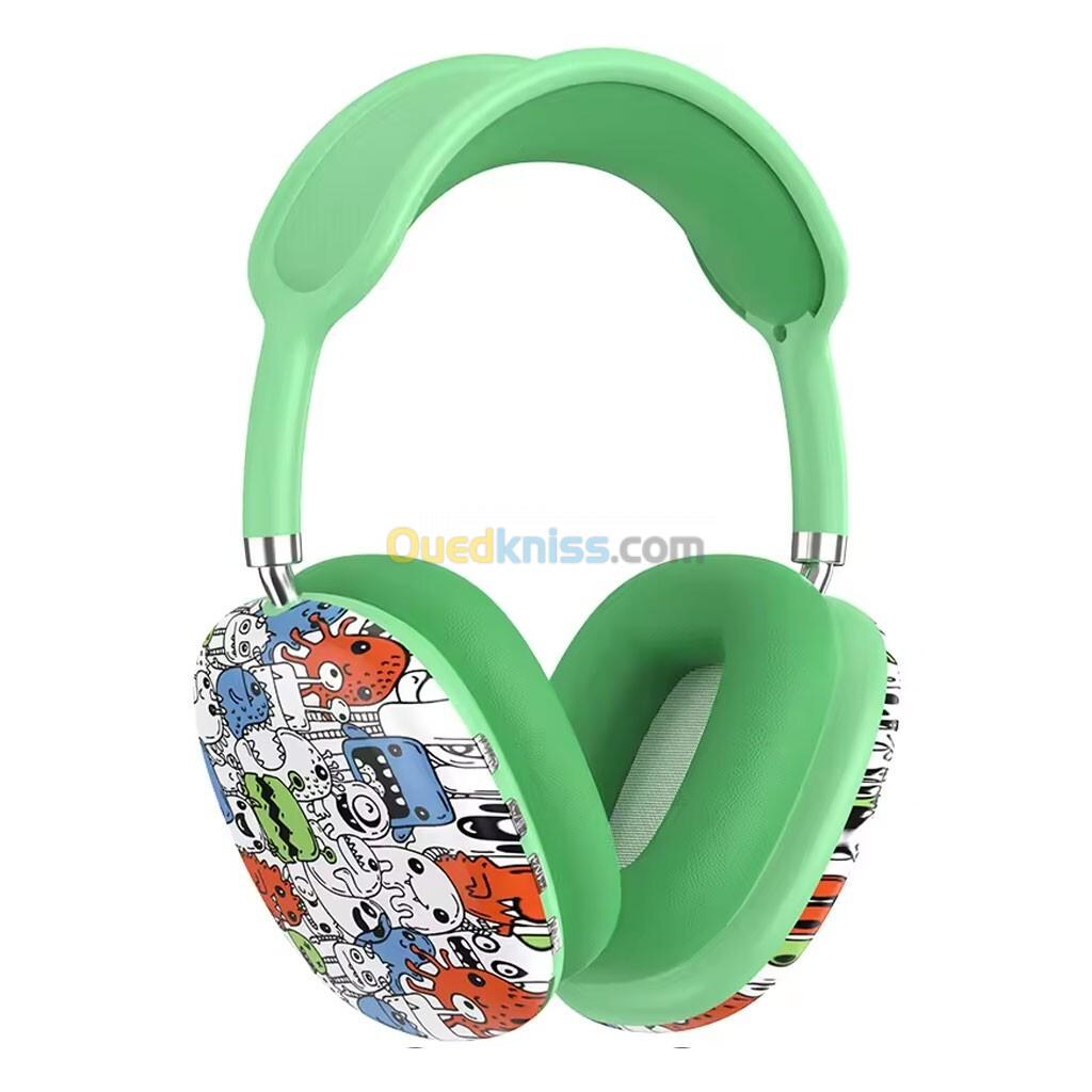 P9 Graffiti Casque Bluetooth Sans Fil