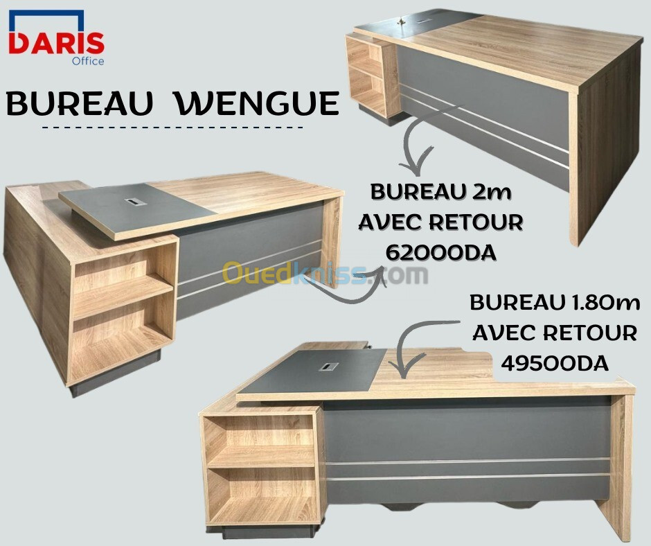 BUREAU ET CAISSON ET RETOUR 