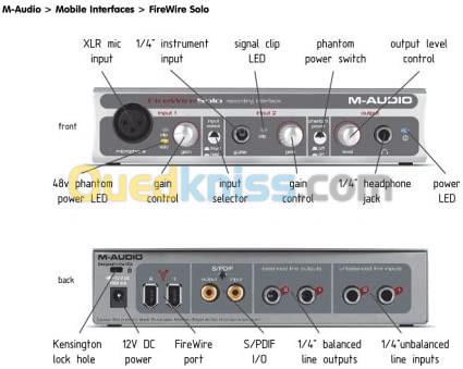 M-Audio Firewire Solo US35030 Firewire Audio Interface