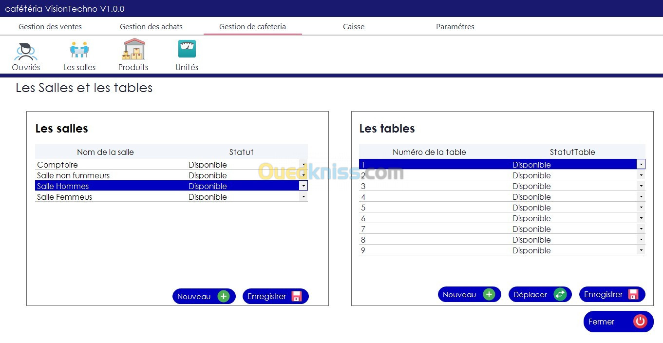 Logiciel de gestion des caféteria - Fast food - Creperie -Crémerie