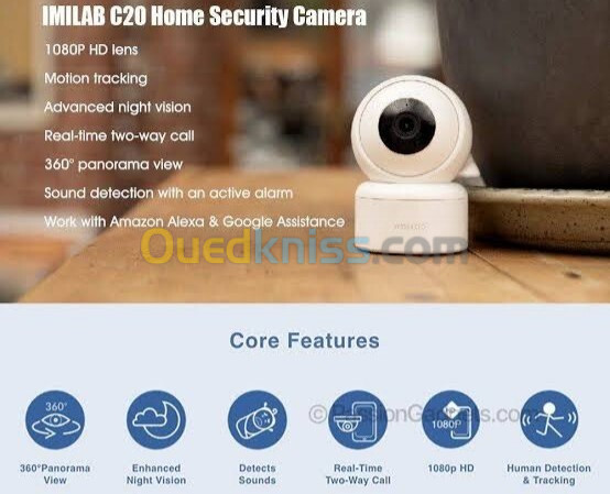 CAMERA WIFI IMILAB C20 Sécurite et SURVEILLANCE Domicile 360 ,1080P, HD