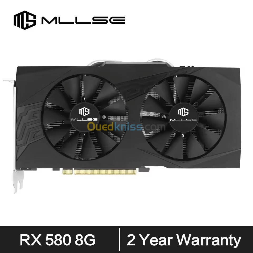 MLLSE AMD RX 580 8GB 2048SP Jeu Carte Graphique  GDDR5