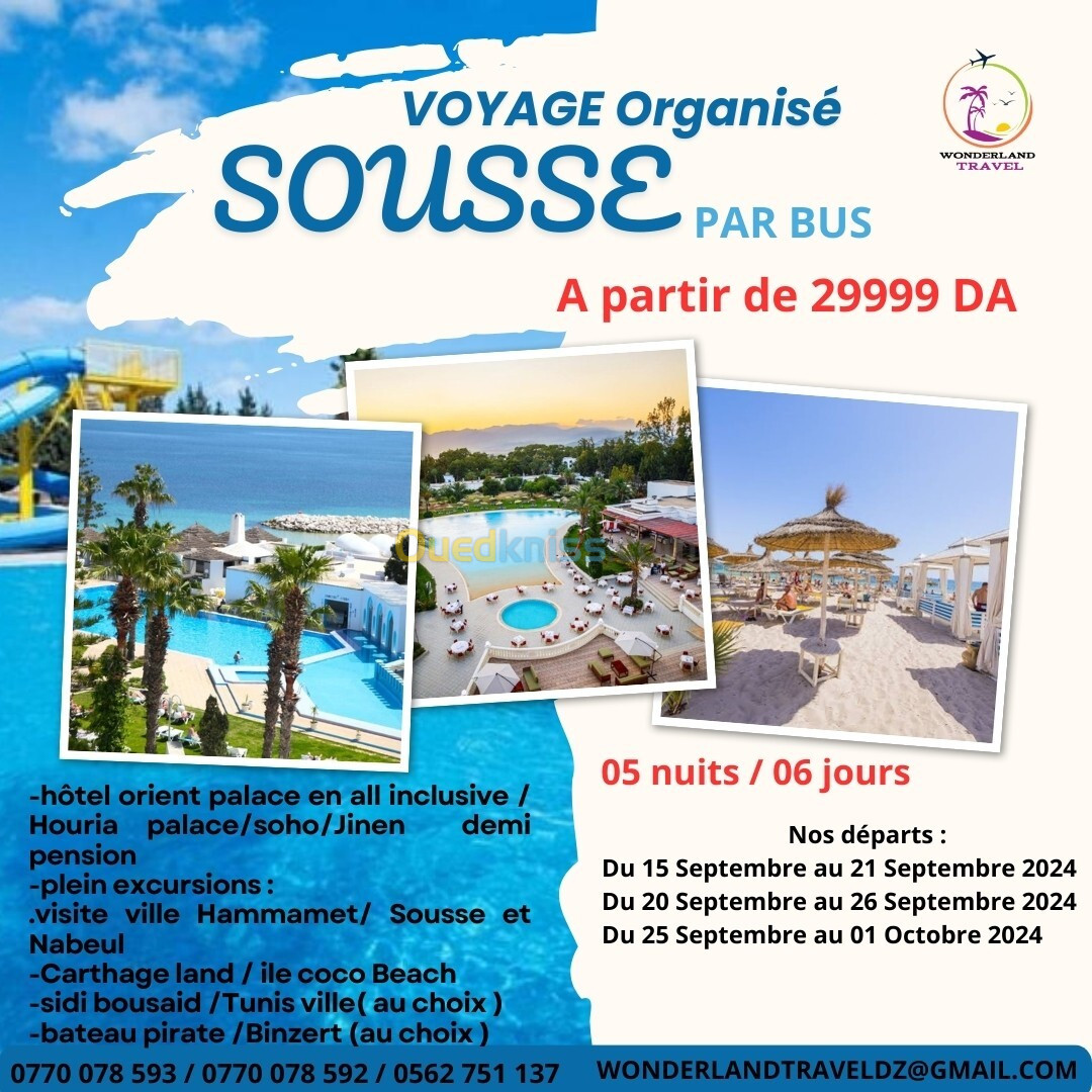 voyage organisé sousse 