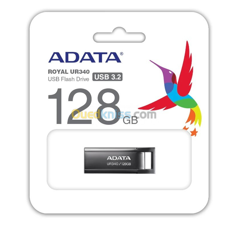 FLASH DISQUE ADATA ROYAL UR340 128GB USB 3.2 METALLIQUE