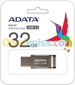 FLASH DISQUE ADATA UV131 32GB USB 3.2 Métallique 