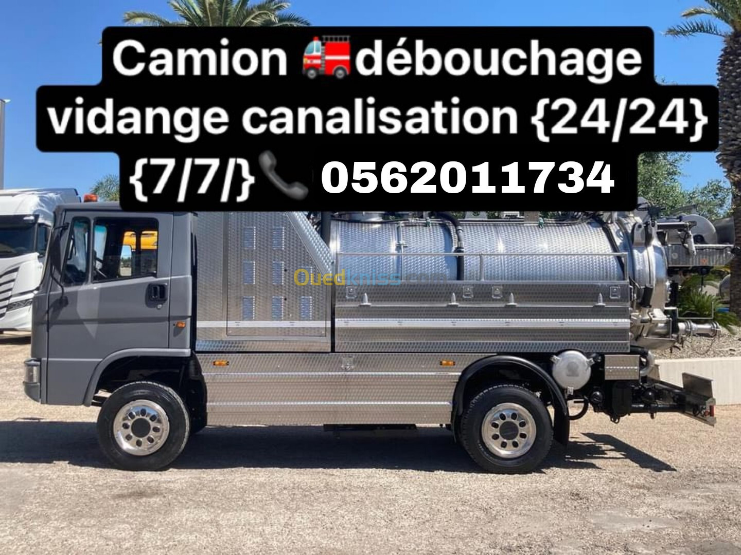 Camion vidange débouchage 