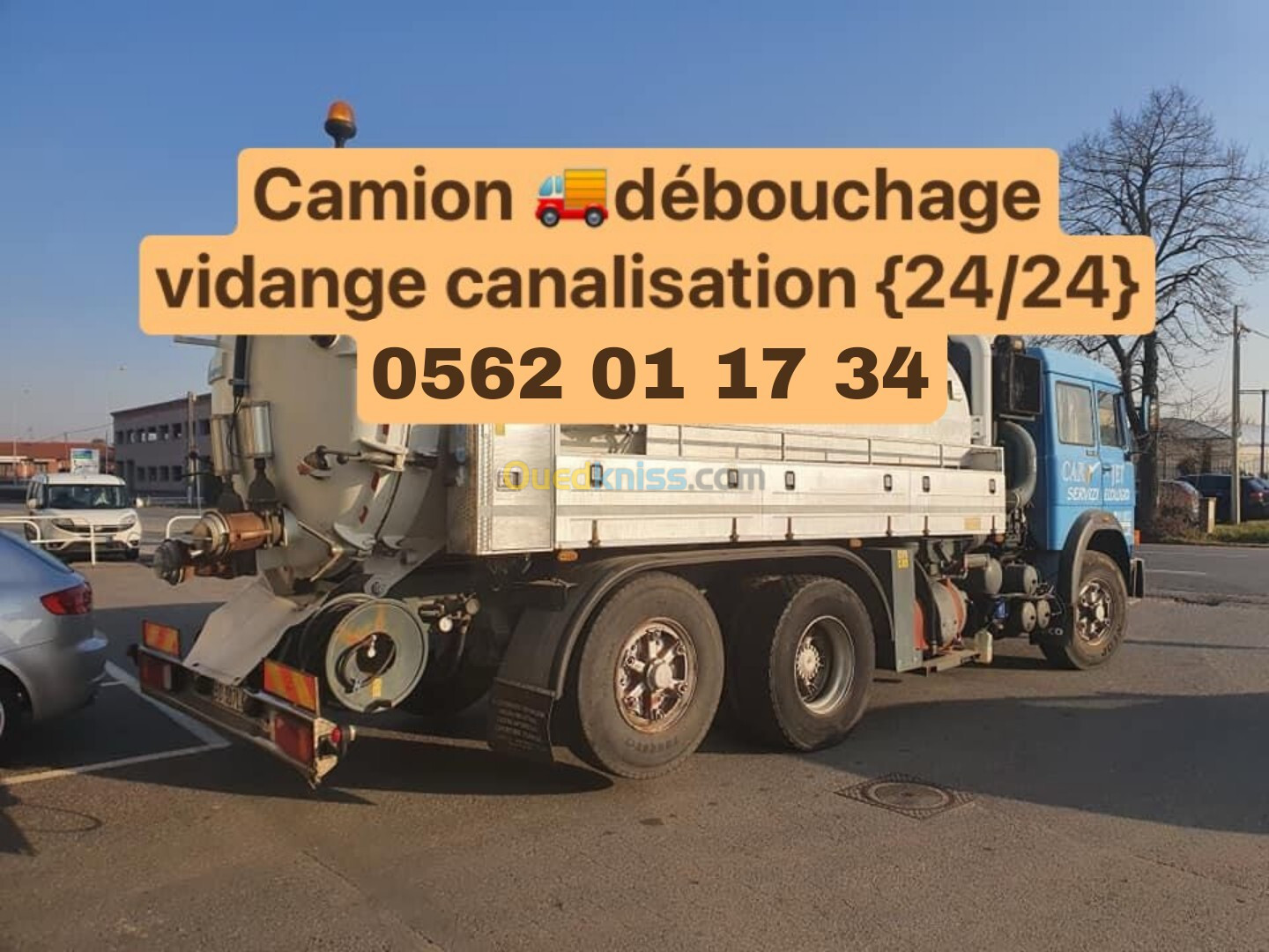 Camion vidange débouchage 