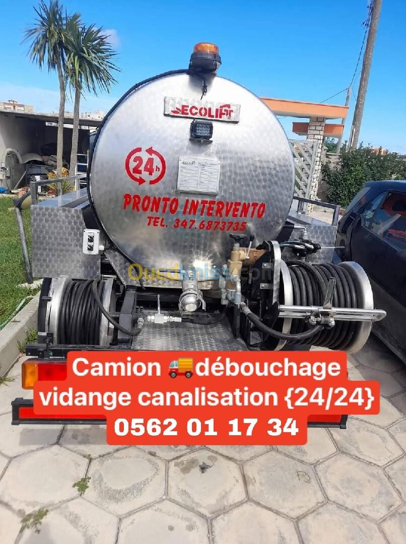 Camion vidange débouchage 