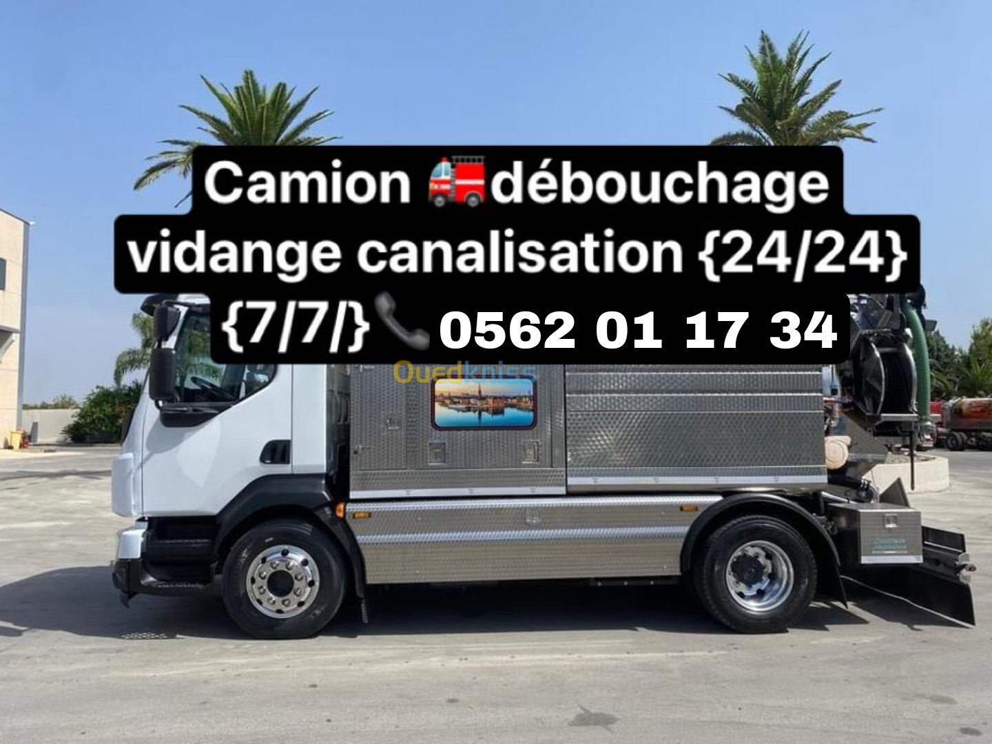 Camion vidange débouchage 