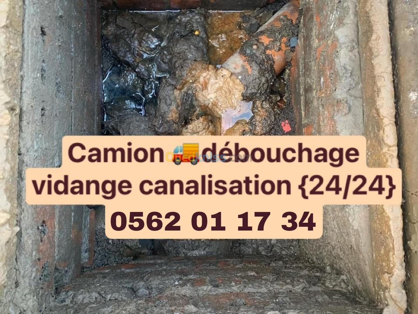 Camion vidange débouchage 