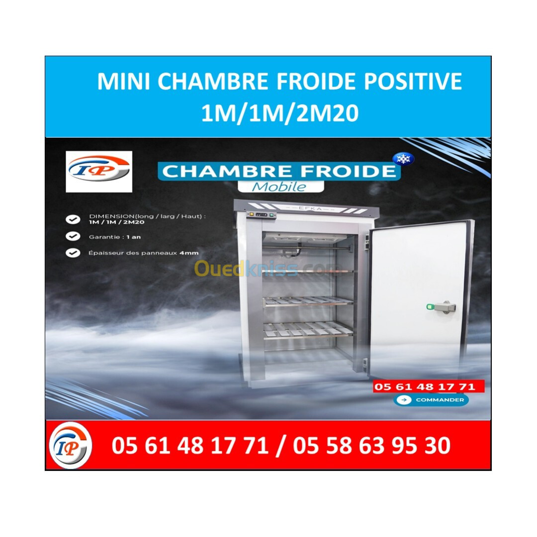 MINI CHAMBRE FROIDE POSITIVE 1M/1M/2M20