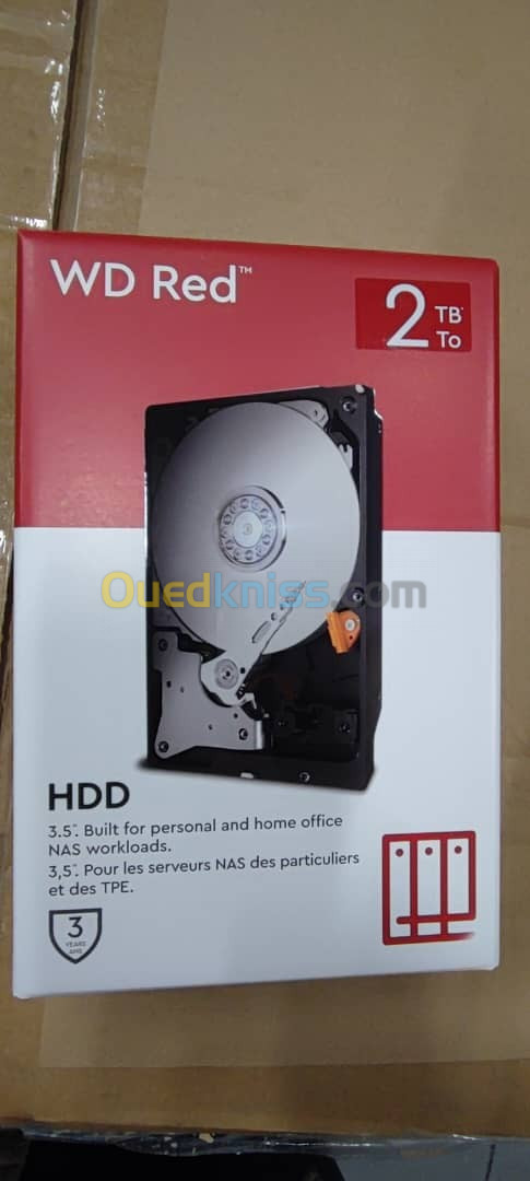 Disque WD Red NAS Hard Drive 2To (BOX)