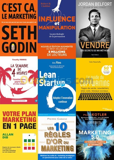 Les meilleurs livres sur le marketing, la vente, copywriting, management et développement 