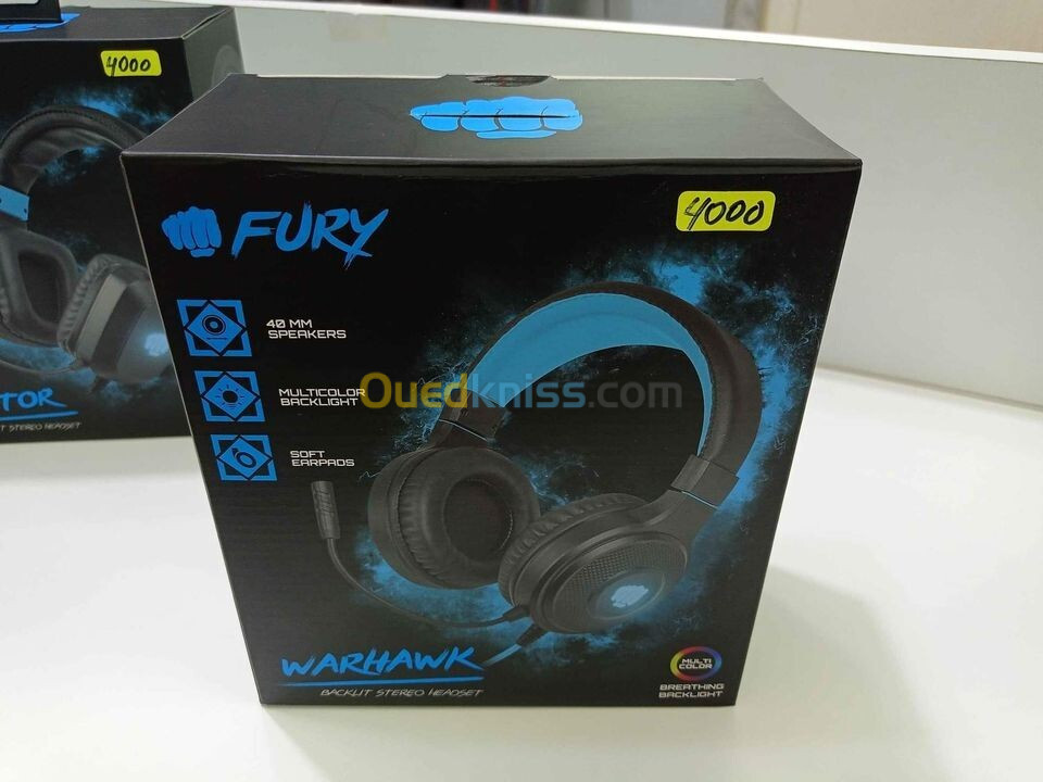 Casque gamer fury