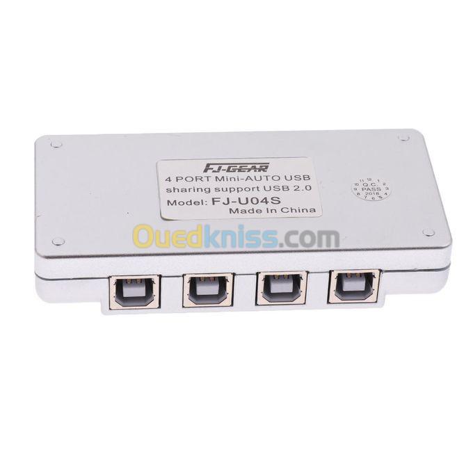 swith/commutateur HUB USB2.0 à 4 ports pour une imprimante