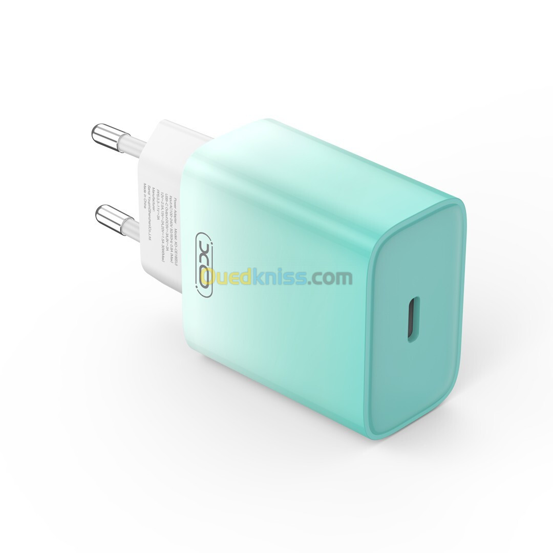 Chargeur USB-C XO CE18 PD 30W avec câble Lightning (USB-C)