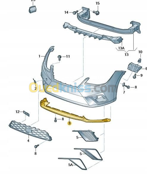 SPOILER AVANT SEAT IBIZA 6F