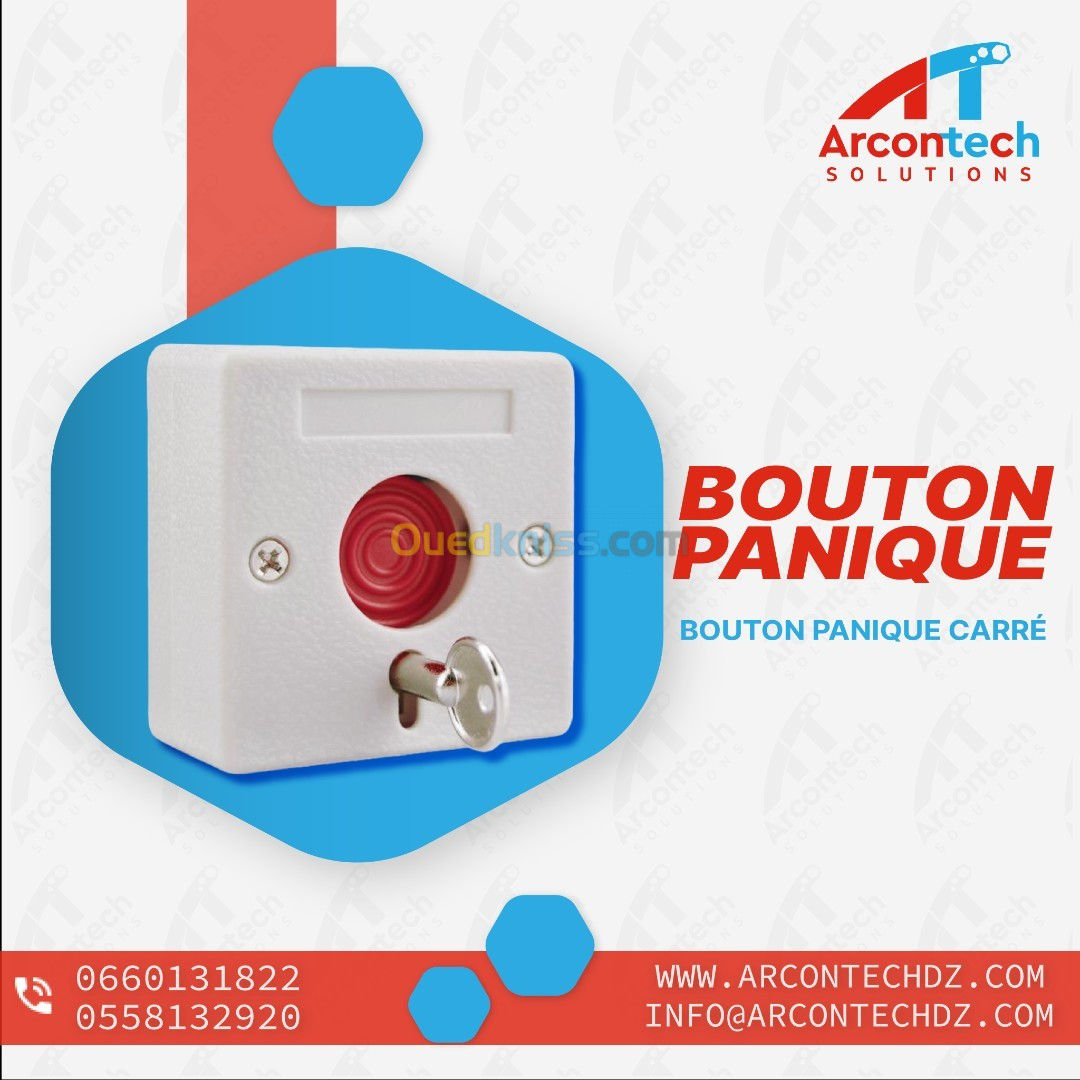 Accessoire De Systeme Alarme Anti Intrusion Teletek MDU-V, Bouton panique, Contact magnetique 