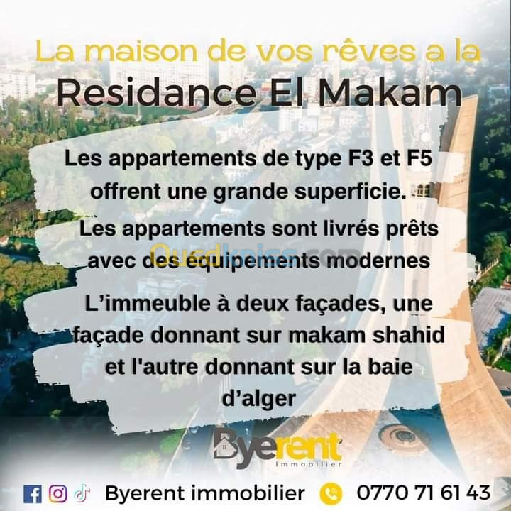 Vente Appartement F4 Alger Belouizdad