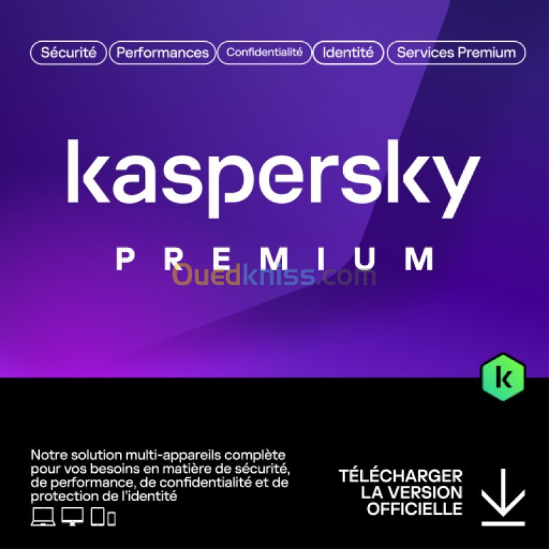 ANTIVIRUS KASPERSKY PREMIUM 3 APPAREIL TOTAL SECURITY VPN