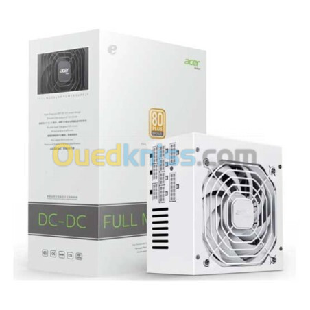 ALIMENTATION ACER 550W 80PLUS BRONZE FULL MODULAIR AC550 WHITE