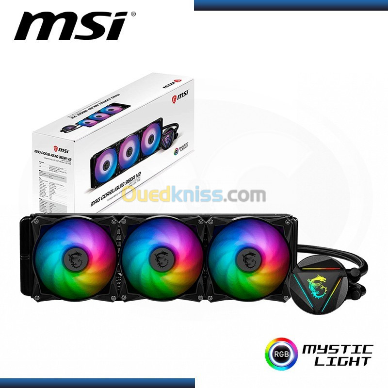 WATERCOOLING MSI MAG CORELIQUID 360R V2 BLACK RGB LGA1700